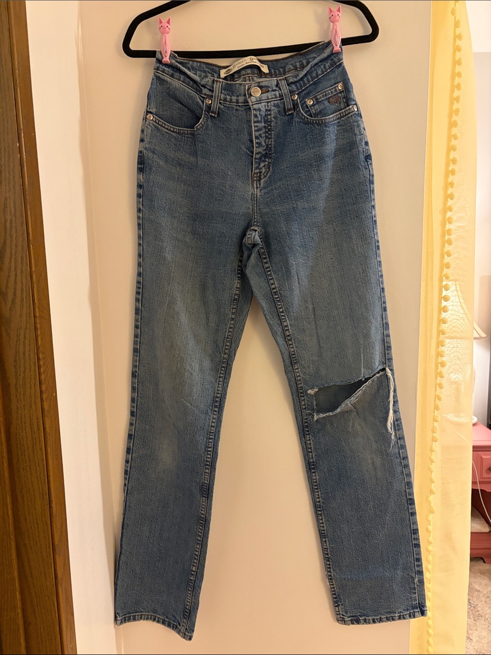 Harley-Davidson Light Blue Straight Leg Jeans Size 2L